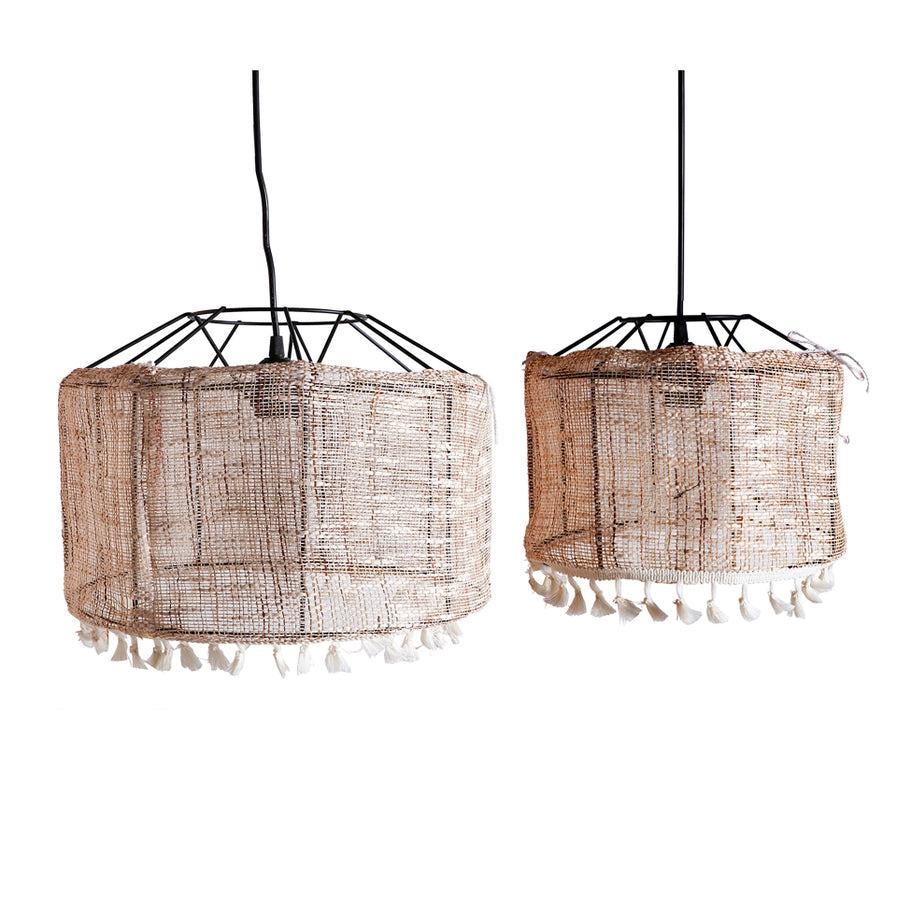 Conjunto 2 Candeeiros Ferro Off White