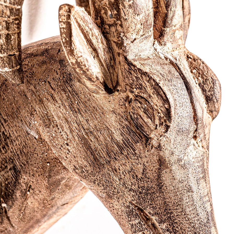 Goat Figure, Mango Wood, Brown