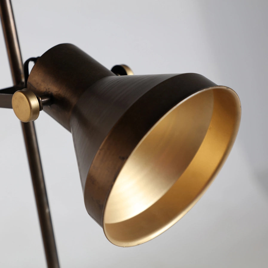 Iron floor lamp, bronze color, 46X42X160CM