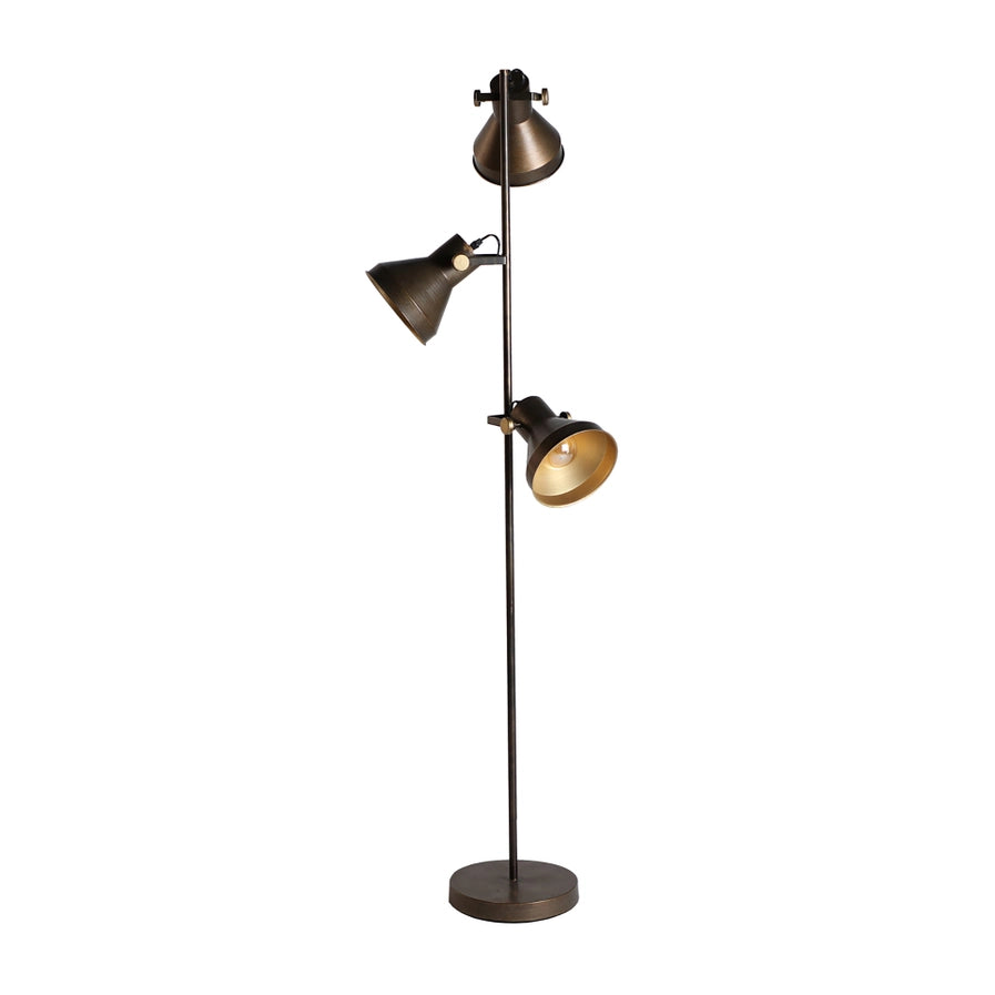 Iron floor lamp, bronze color, 46X42X160CM