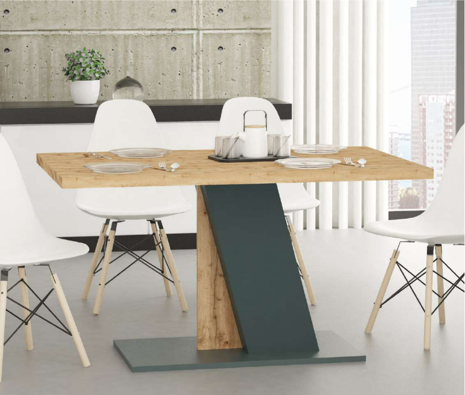 Mesa de Refeição Bristol 140cm Antracite