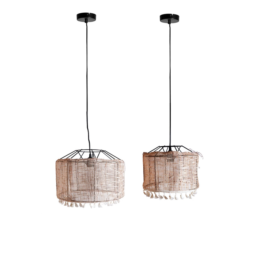 Conjunto 2 Candeeiros Ferro Off White