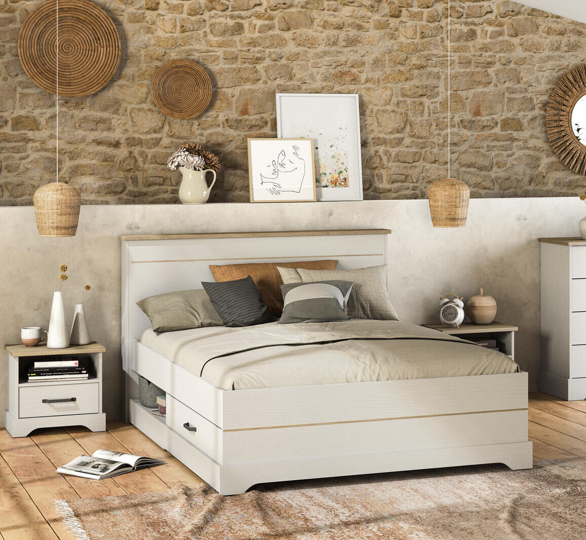 Cama Cottage 160x200cm 2G