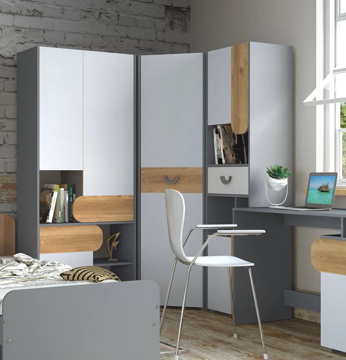 Carini Corner Wardrobe