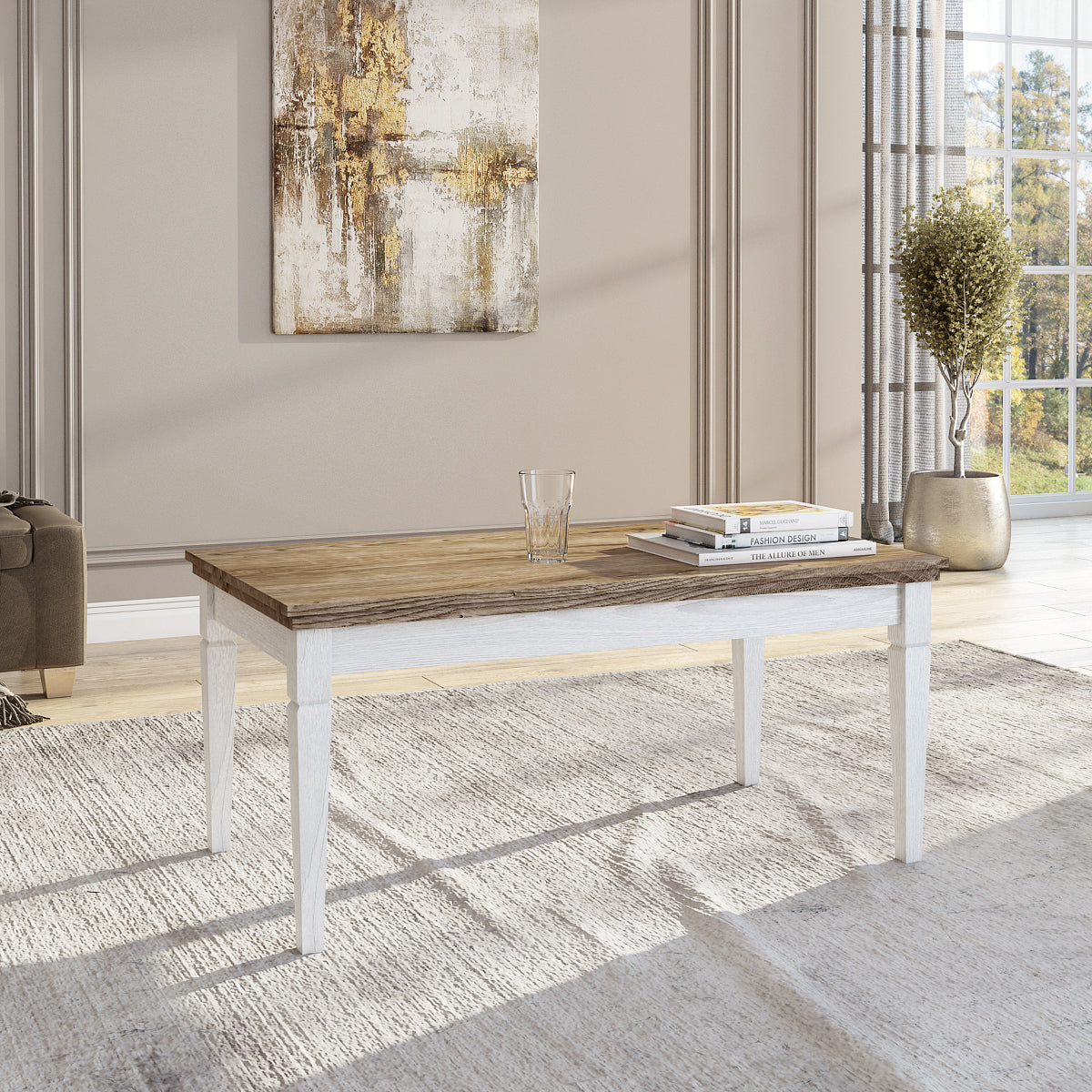 Mesa de Centro Evora Branco