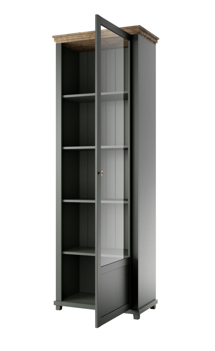 Vitrina Alta Evora 1P Abertura Direita Verde