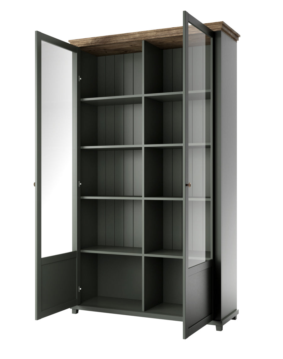 Vitrina Alta Evora 2P Verde
