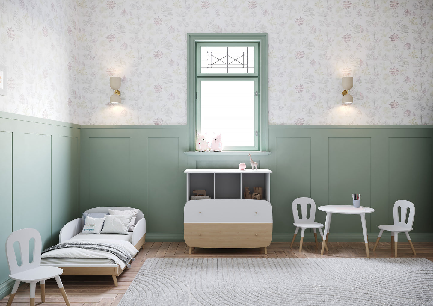 Kit Berço com Opção de Cama Firmiana Branco