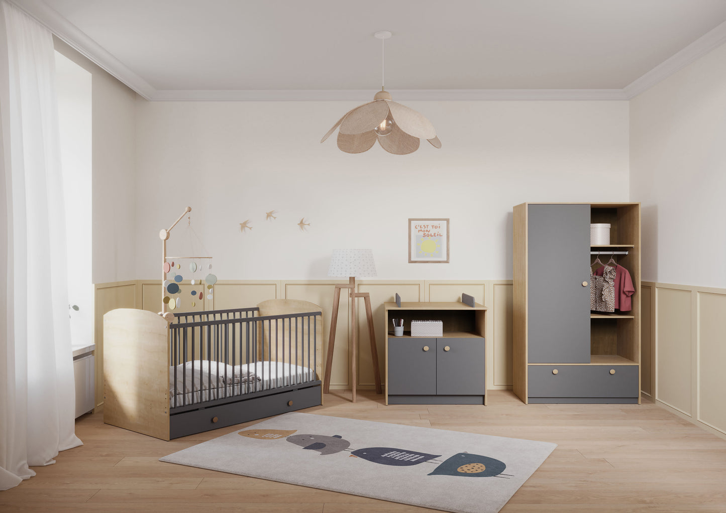 Berço/Cama Gabin 140x70