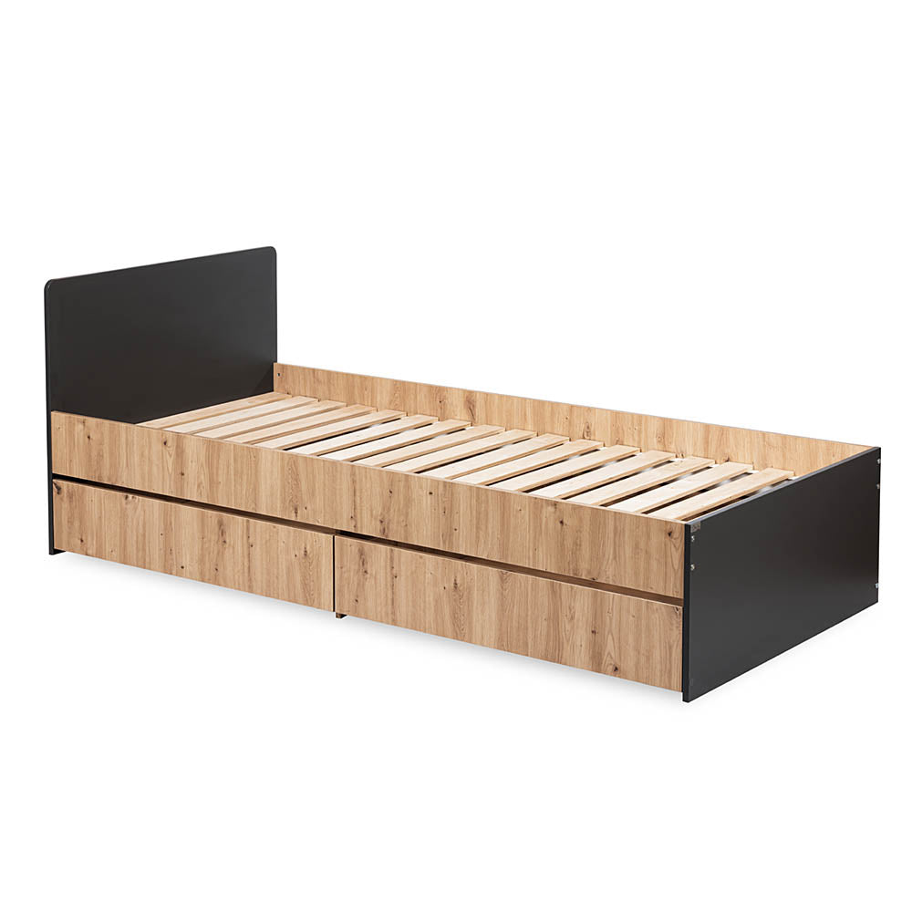 Cama Com Gavetão Dalia 204x94 Antracite