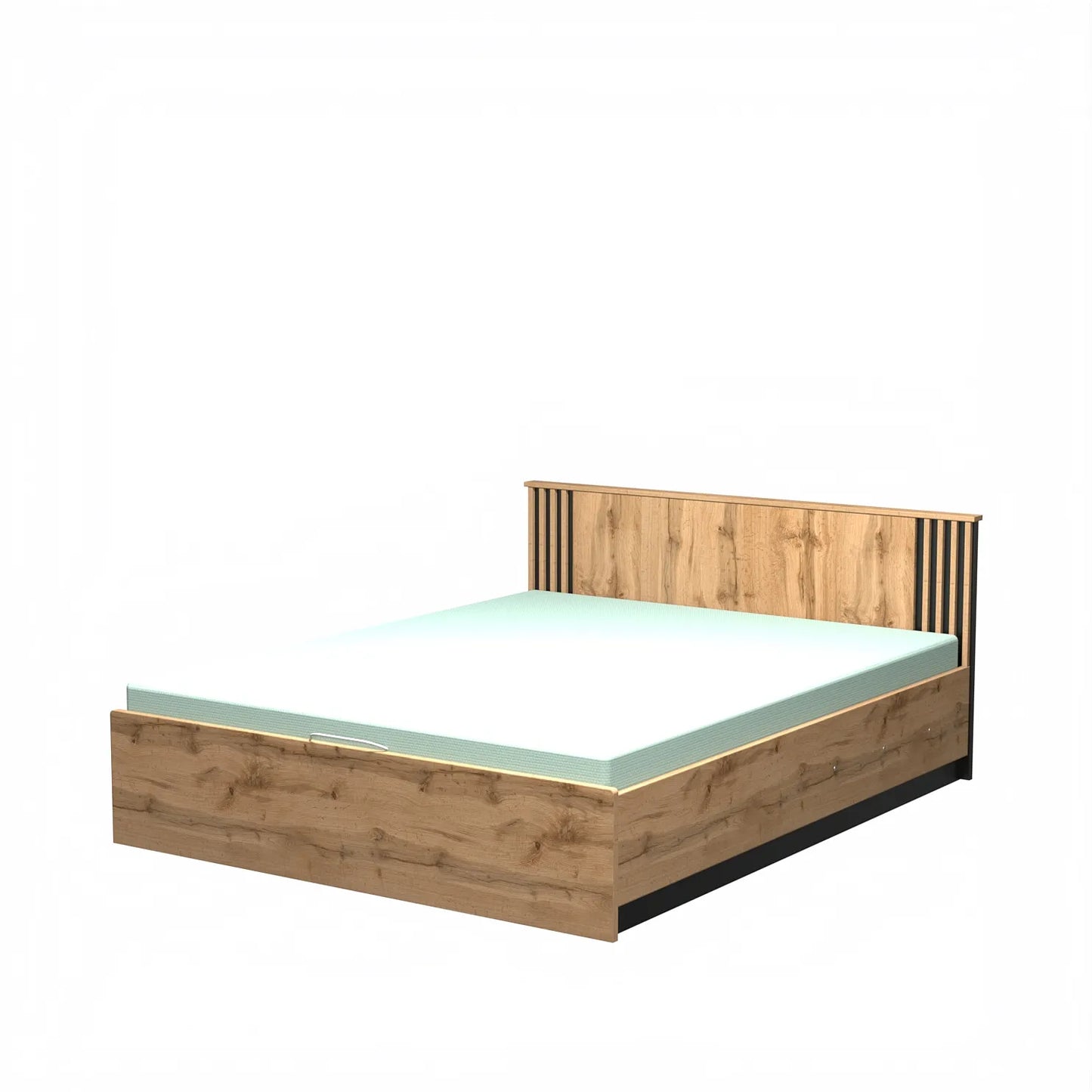 Cama de Casal Lamelo com Estrado Elevatório