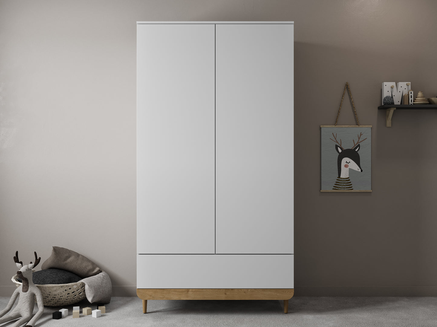 Roupeiro 2P 1G Scandinave
