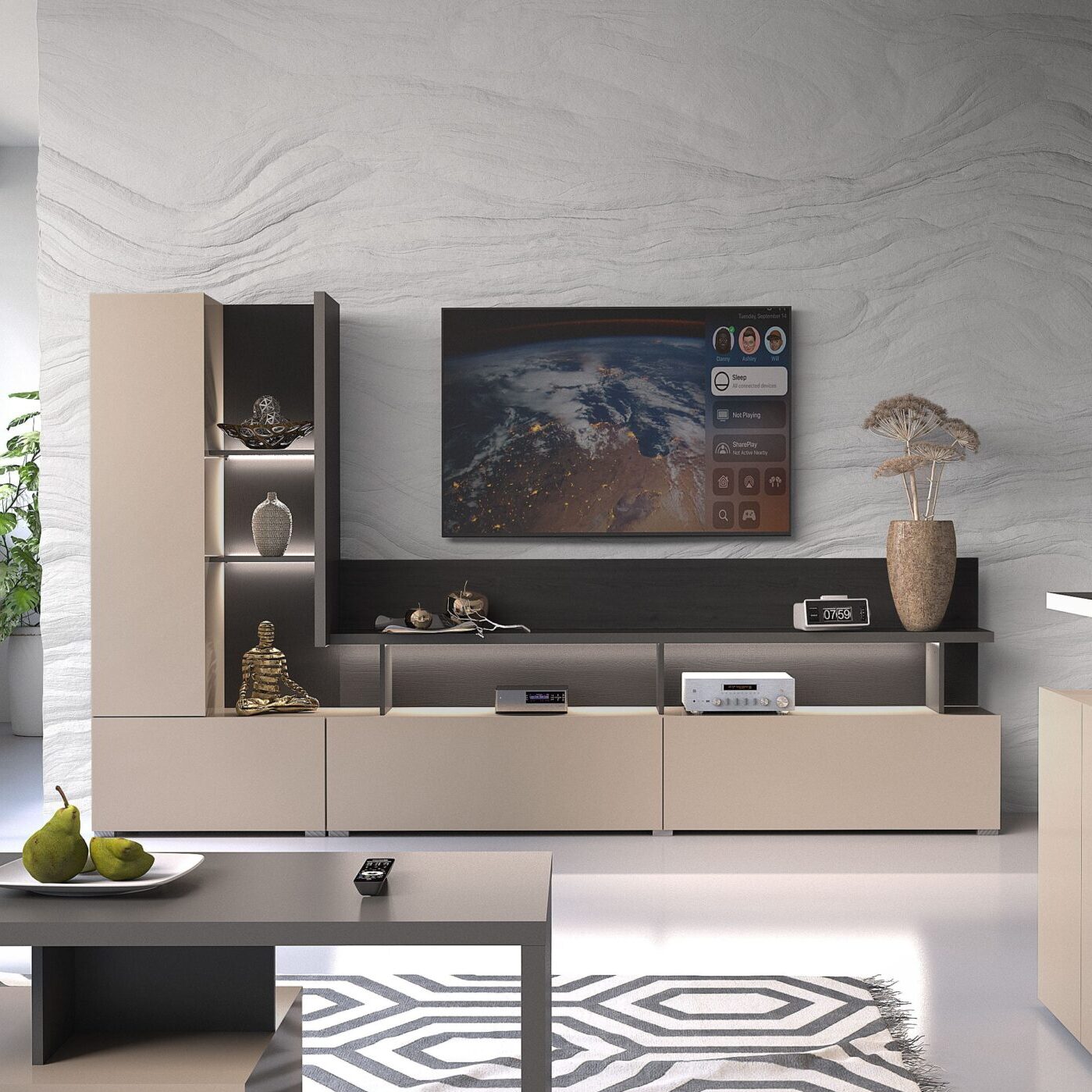 Composição TV Serio Com LED