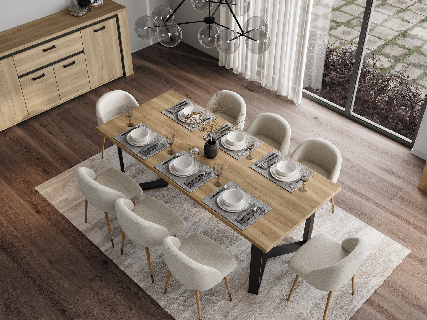 Mesa de Refeição Stout 200x90cm