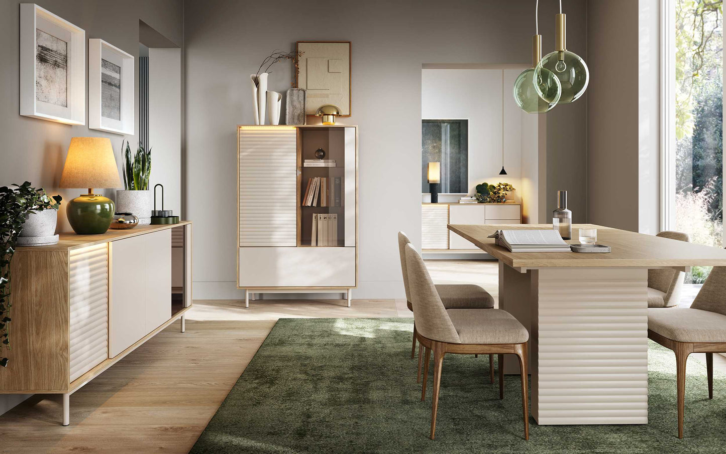 Mesa de Refeição Extensível Tila 140/185x90cm