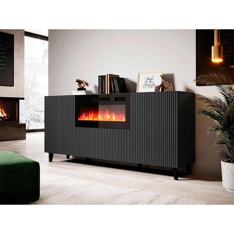 Vamos Sideboard with Fireplace 180cm