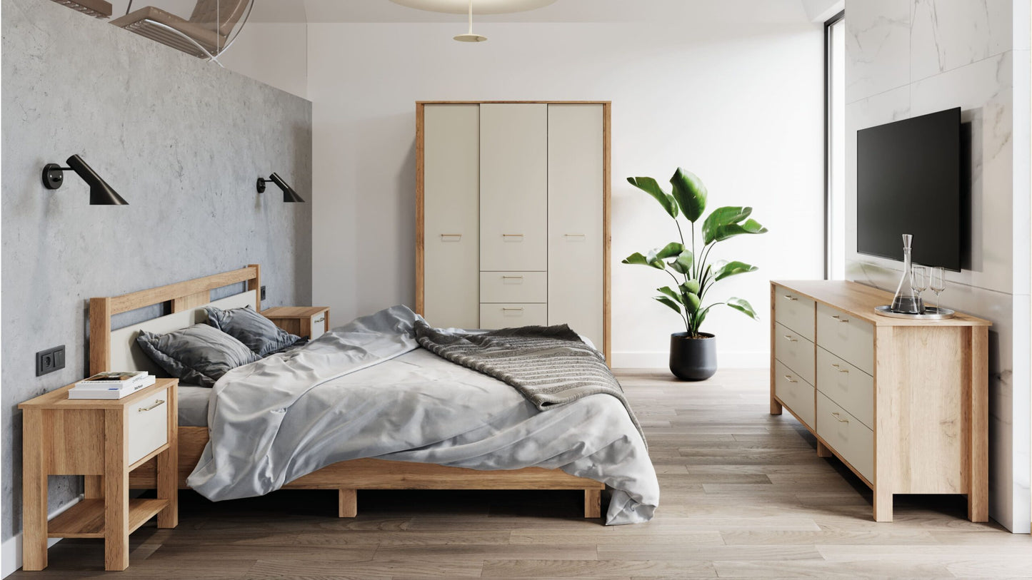 Cama Indygo 160cm Bege
