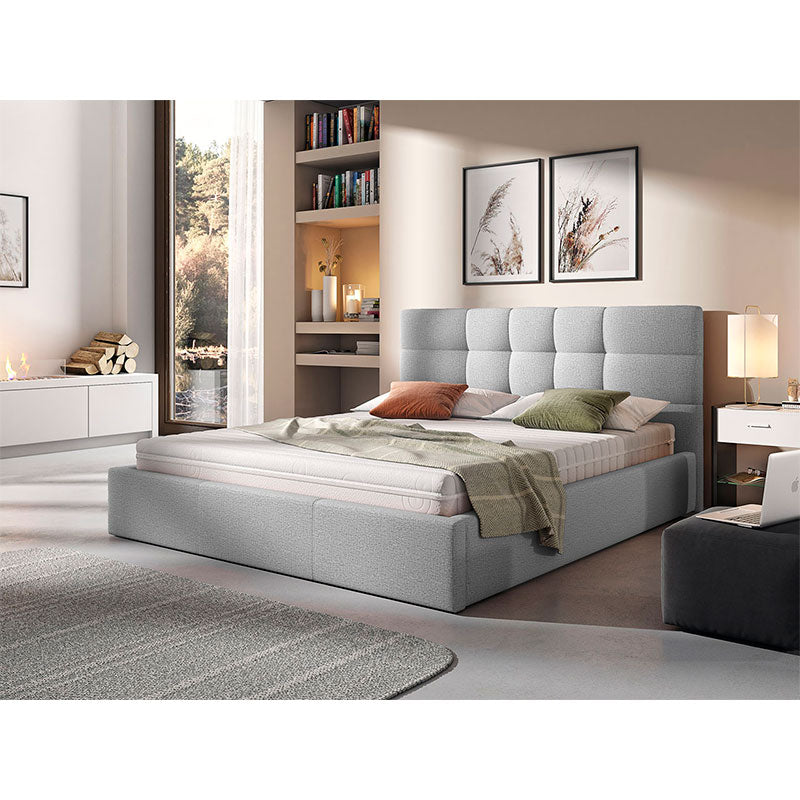 Cama Estofada com Estrado Elevatório Swift 160x200cm