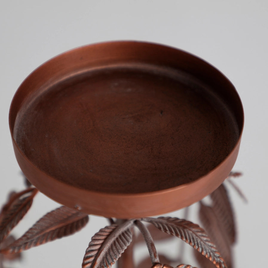 Palmera Lucerne Candlestick, Iron, Copper
