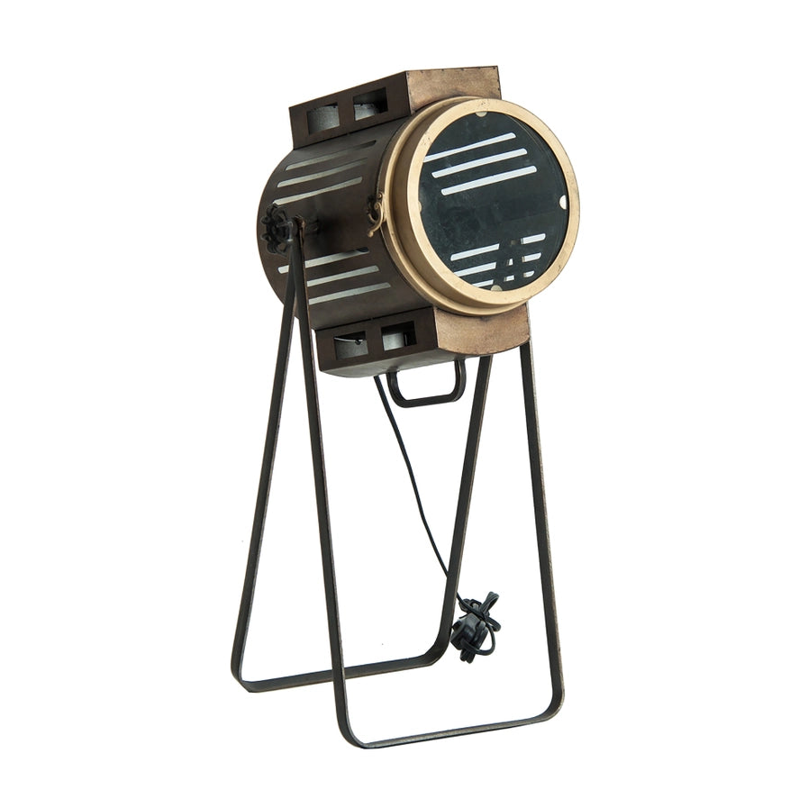 Gold/Black Iron Table Lamp
