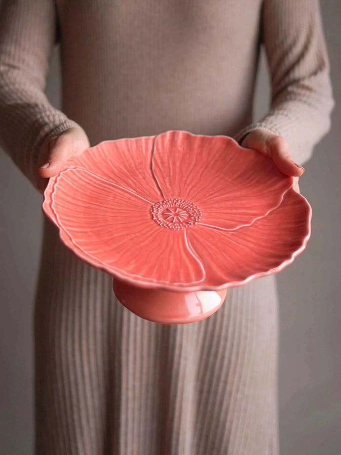 Prato de Bolo com Pé Flor