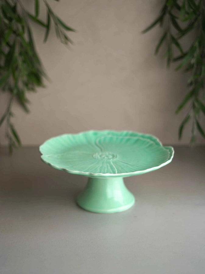 Prato de Bolo com Pé Flor