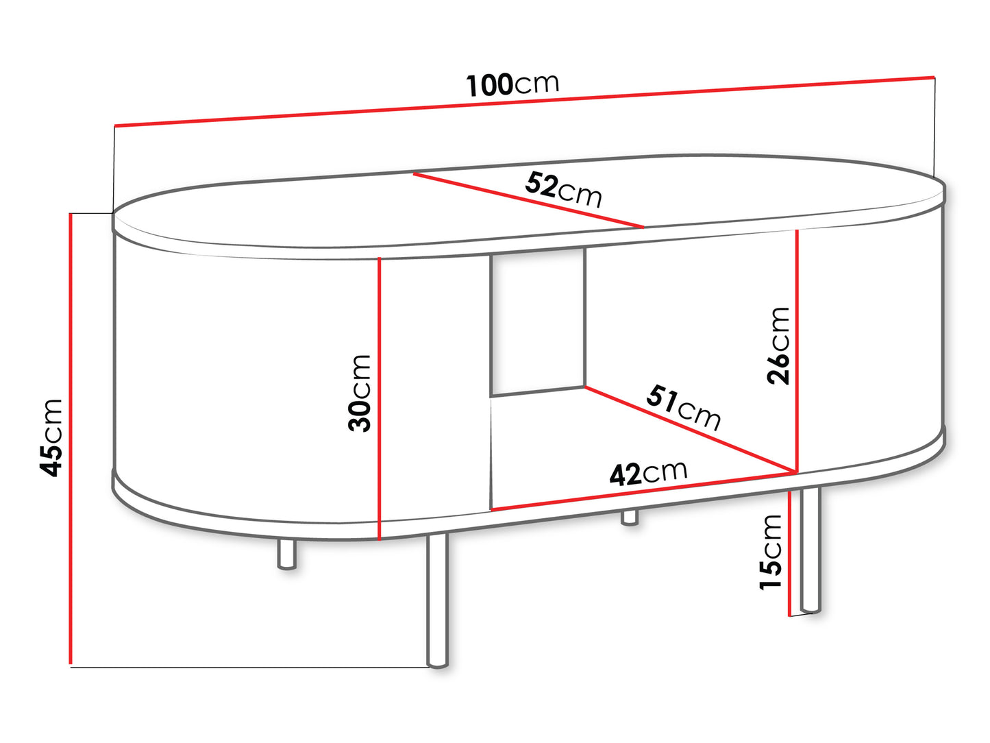 Mesa de Centro Lygrint Branco