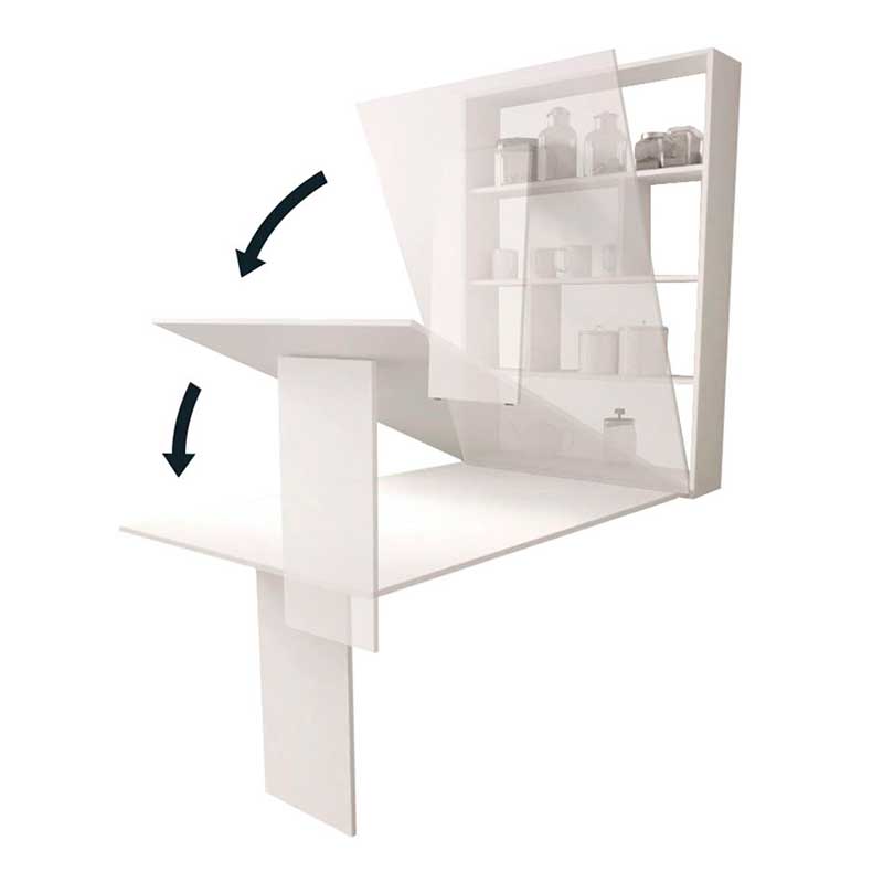 Mesa Rebatível Abi Branco