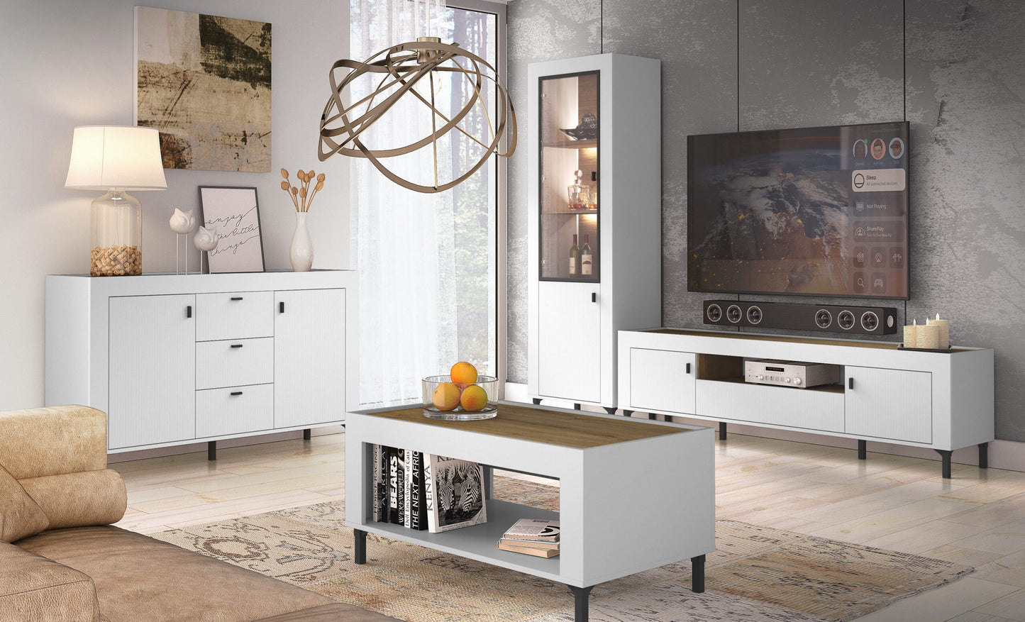 Vitrina Mossa 2P Branco