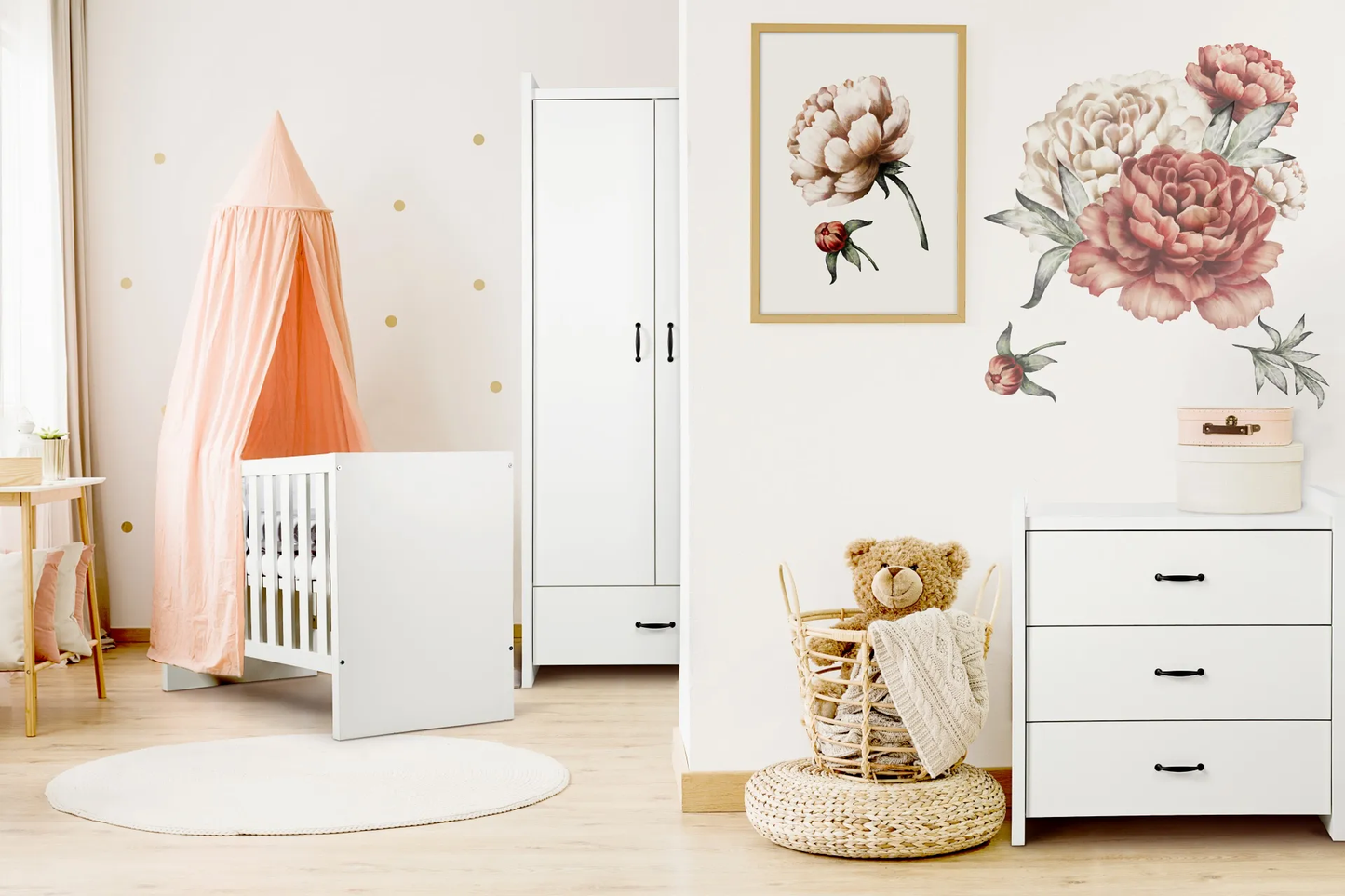Berço Barra de Segurança Amelia 120x60 Branco