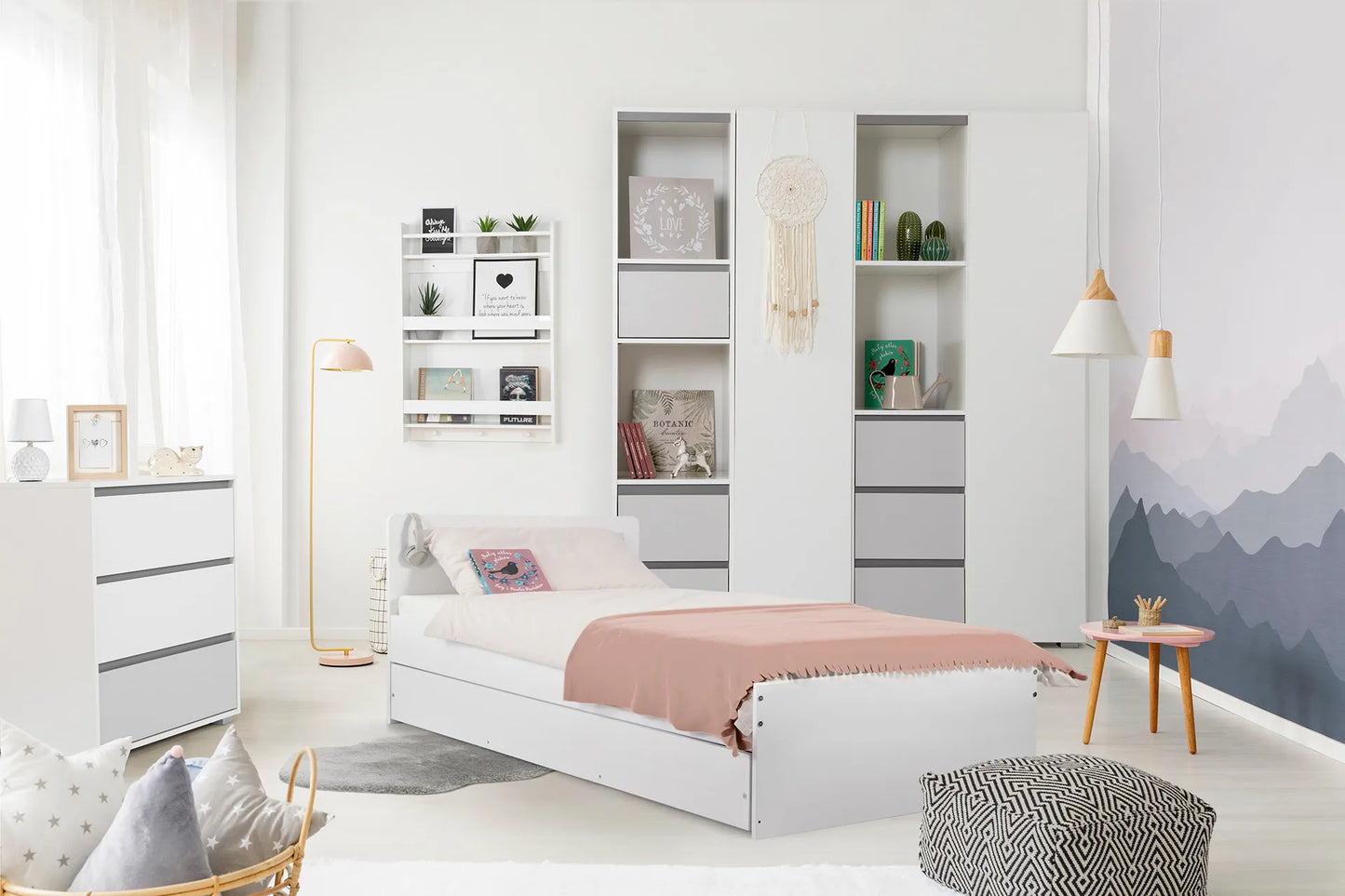 Cama Júnior com Gavetão Dalia 200x90 Branco