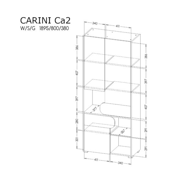Roupeiro Carini 3P 3N