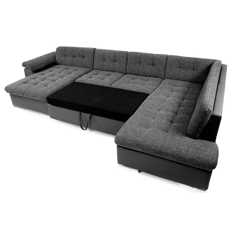 Sofá de Canto com Chaise em U Niko Bis Manila Lado Direito