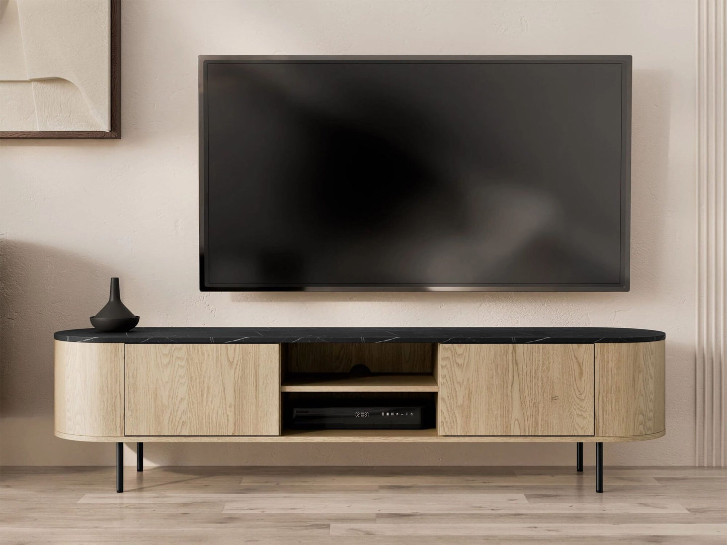Base TV Lygrint 2P2N 180cm Preto