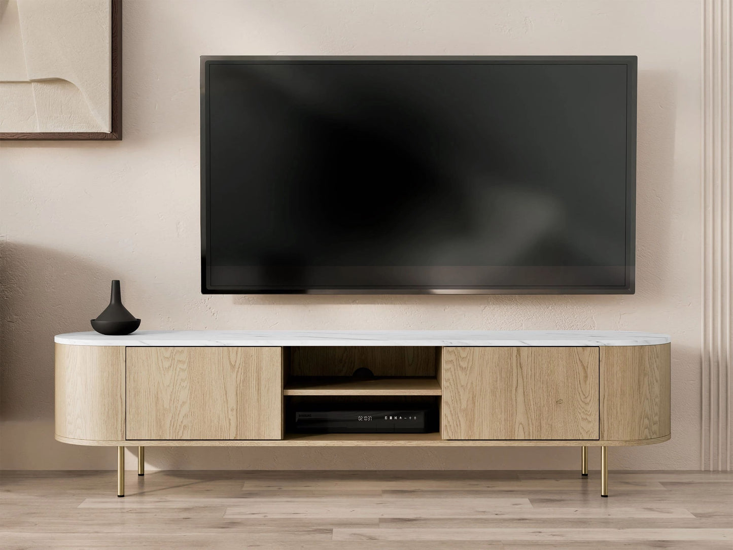 Base TV Lygrint 2P2N 180cm Branco