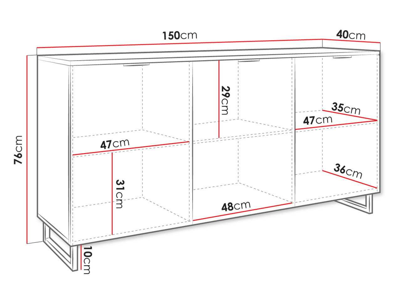 Aparador Telani 150cm