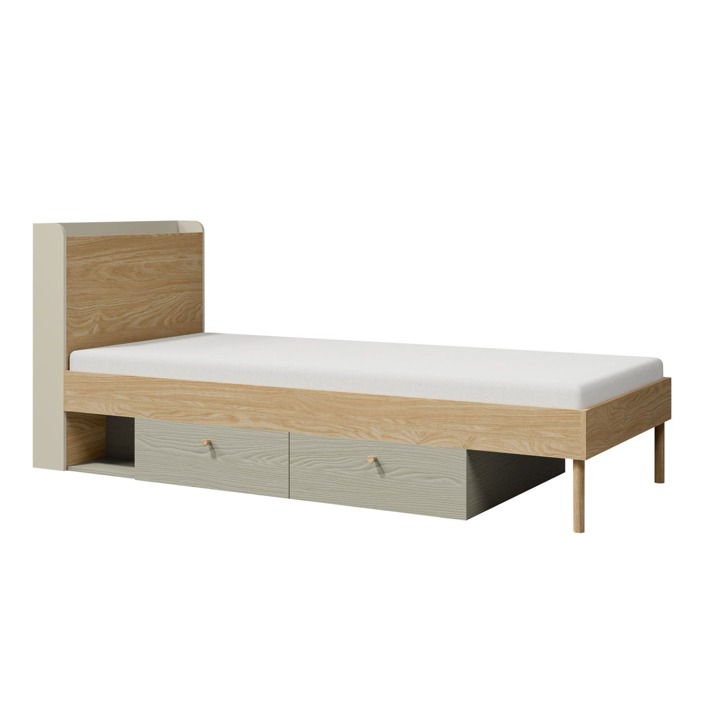 Cama Yuki 1N2G 90cm Verde