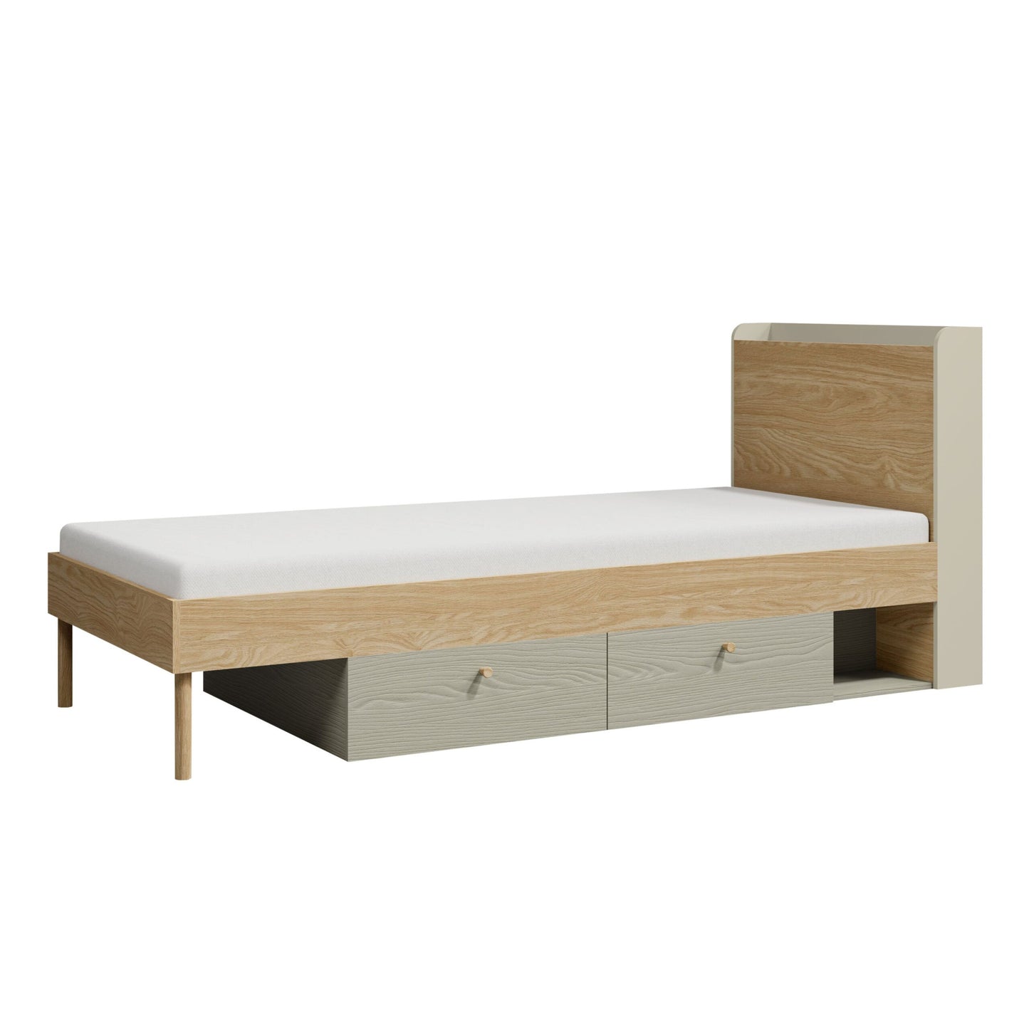 Cama Yuki 1N2G 90cm Verde