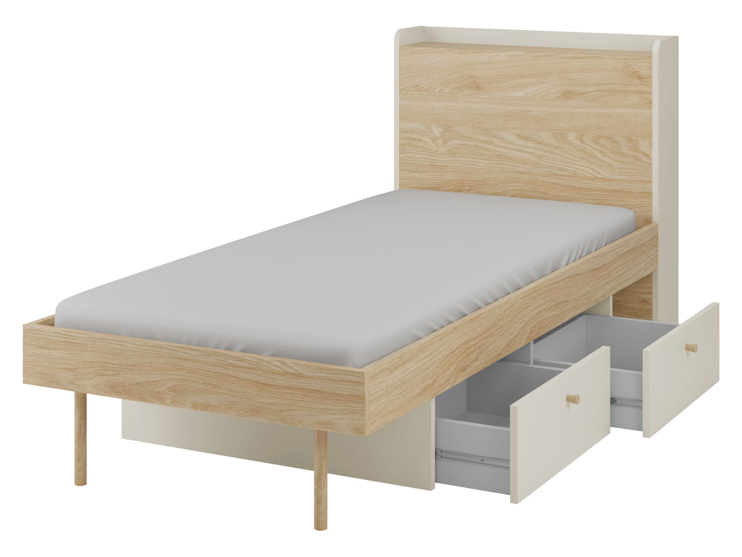 Cama Yuki 1N2G 90cm Verde