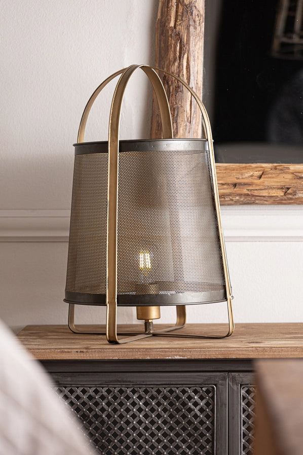 Gold Iron Table Lamp, 32X32X49CM