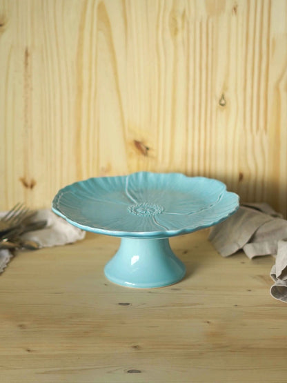 Cake Plate with Flower Stand