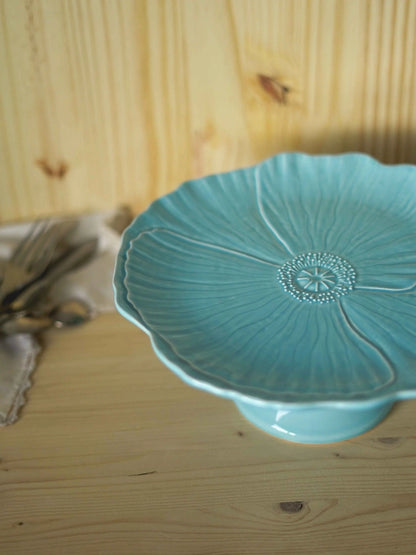 Cake Plate with Flower Stand