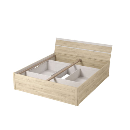 Cama Beta San Remo/Branco 51 com gavetas