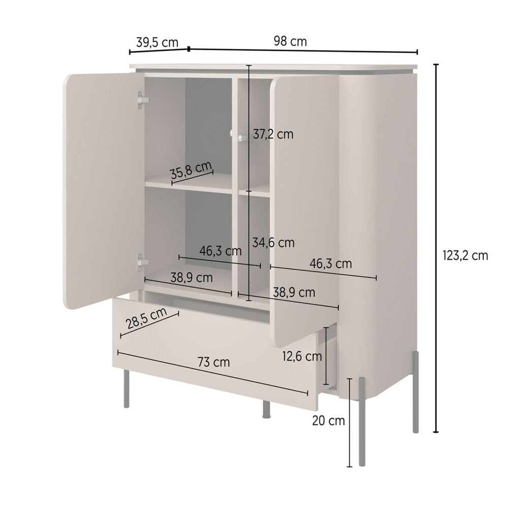 Móvel Bar Bello 100cm