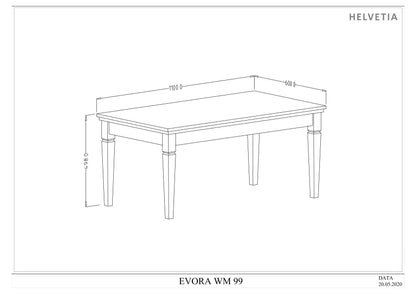 Mesa de Centro Evora Verde