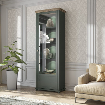 Vitrina Alta Evora 1P Abertura Esquerda Verde