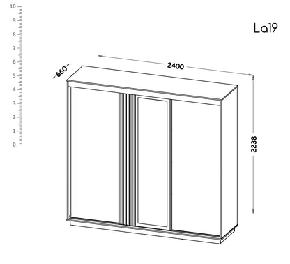 Roupeiro Lamelo Portas Deslizantes