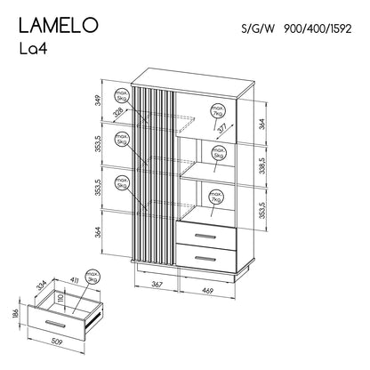 Móvel de Apoio Lamelo