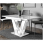 Mesa de Refeição Extensível Masiv Branco Brilhante
