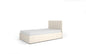 Cama Estofada com Estrado Mossa 120x200cm Bege